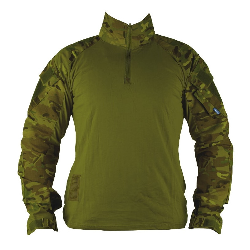 DELTA SIX TACTICAL TOP FROG SUIT / COMBAT SHIRT V3 WITH PROTECTORS (MULTICAM TROPIC)