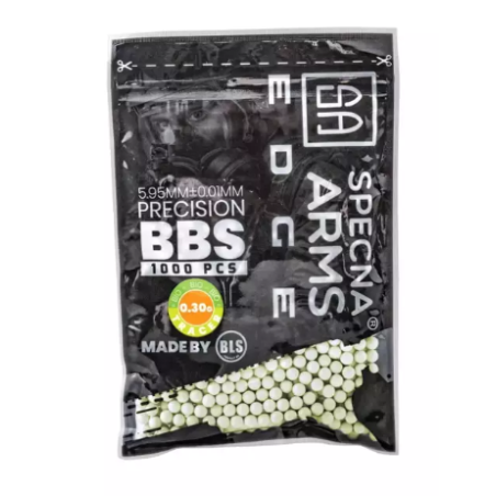 Specna Arms EDGE™ Tracer BIO Precision BBs 0.30g - 1000 BBs – Green
