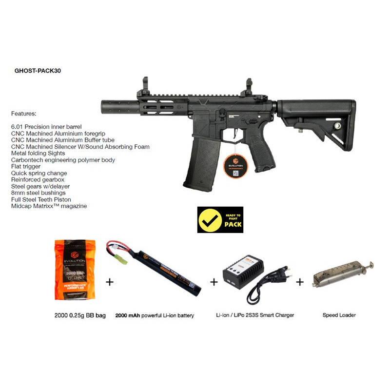 Evolution Ghost XS EMR S Carbontech - PACK