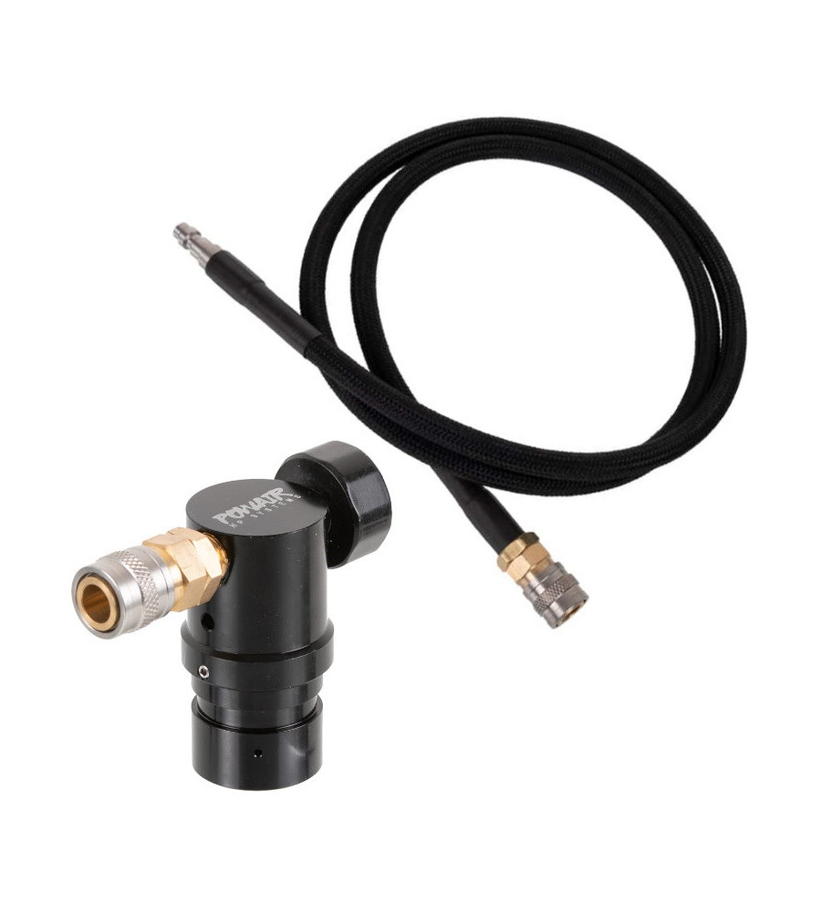 PowAir Performance Line HPA Regulator with V1 HPA hose (us)