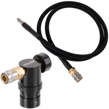 PowAir Performance Line HPA Regulator with V1 HPA hose (us)