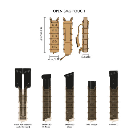 Open SMG Mag Pouch