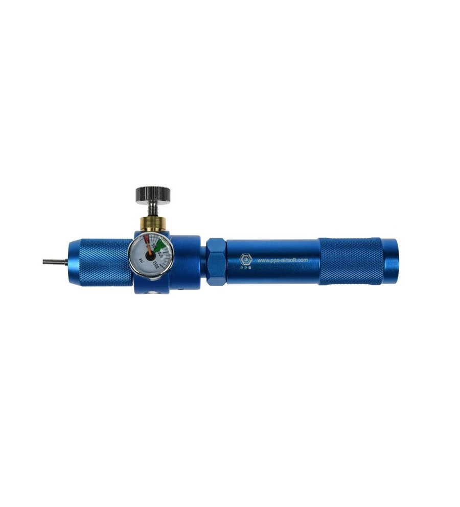 PPS CO2 adjustable charger with PSI gauge