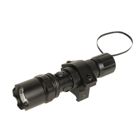 Flashligh white rechargeable (12V + 220V + 25,4mm mount + USB)